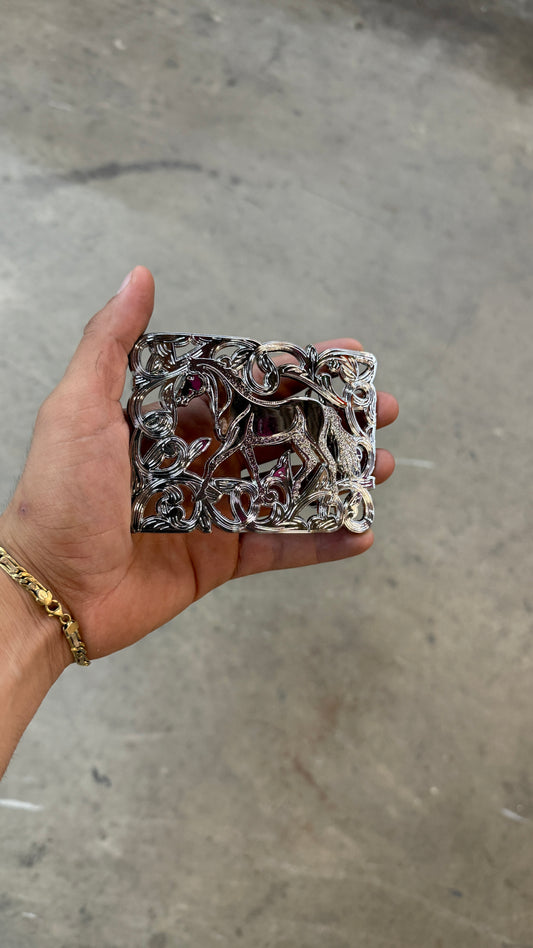 Stainless Steel Horse Belt Buckle