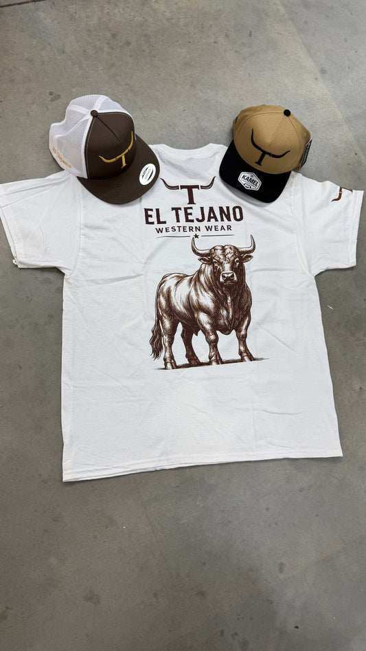 White Short Sleeve "Toro" t-shirt